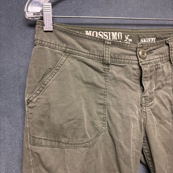 Mossimo Green Skinny Cargo Pants Women’s Size 3 Utility Pockets Military Skater - Picture 5 of 11